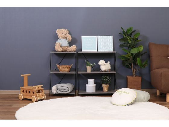 不二貿易 EZBO ワイヤーラック 3段 60幅 グレー 77551 通販