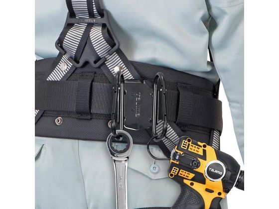 タジマ 着脱式工具ホルダースチール カラビナ大 ダブル SFKHI
