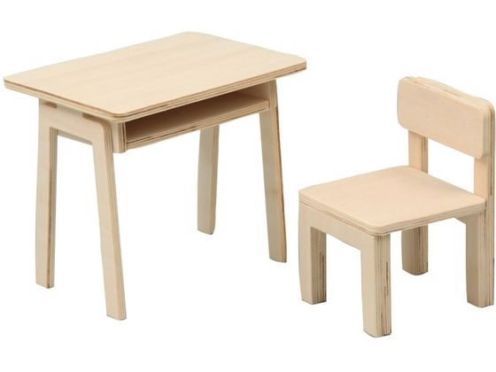 ●内容：本体×１●商品サイズ：ベース本体（トムソン加工済）／２８０×２３５×４．５ｍｍ、（完成サイズ）机／１２０×９０×Ｈ１０５ｍｍ、椅子／６５×７０×Ｈ１００ｍｍ●材質：木