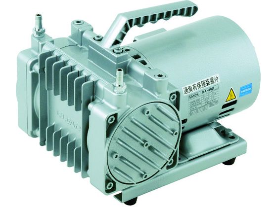 ●型番：DA-30D●排気速度（L／min）50／60Hz：30／36 ●到達圧力（Pa）：6．70×10［［の3乗］］ ●吸気口径（mm）：9 ●電源（V）：単相100 ●全幅×全長×全高（mm）：