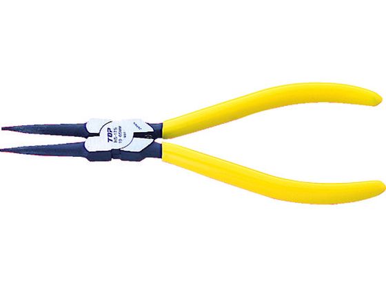 ●型番：HS-175●リング使用範囲（ｍｍ）：１９〜６５●全長（ｍｍ）：１８０●爪先端径（ｍｍ）：１．８●爪形状：直爪●ばね付●ビニールグリップ付●ＳＣＭ４４０●スナップリングを必要以上に拡大（軸用）