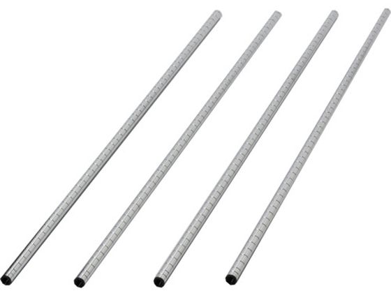 ●型番：PEW-15H-M16SET●入数：4本●厚さ（mm）：1．2 ●支柱径×長さ（mm）：25．4×1371●適合支柱径（mm）：25．4●スチール：ユニクロメッキ●支柱キャップ4個