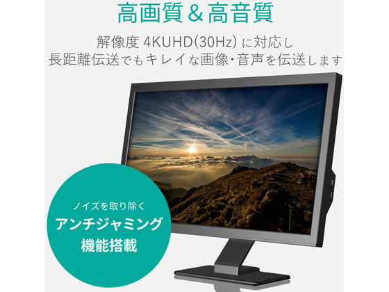 エレコム HDBaseT R認証済み HDMIエクステンダー VEX-HD1001S 通販