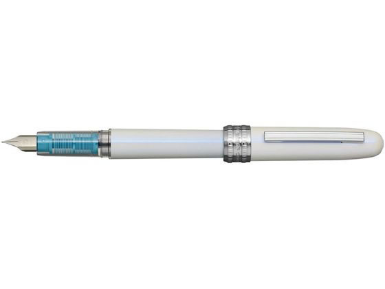 プラチナ 万年筆 プレジール オーラ 中字 シンフォニーブルー 通販