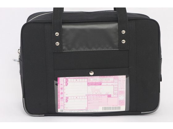 定番，新作登場 SANEI 帆布メール用ボストン M 馬蹄錠金具付 黒 BTMU01