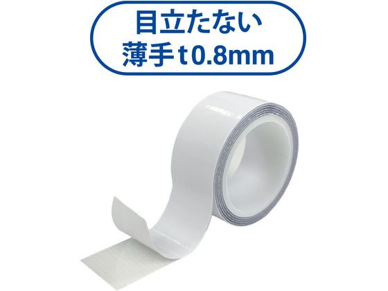マグエックス はがせる透明両面テープ 貼るだけ名人 薄手 1m 通販