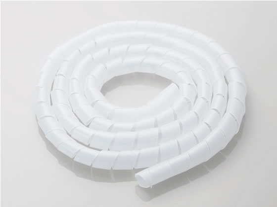 (まとめ) エレコム ケーブルスパイラルチューブ内径4mm 長さ2m クリア BST-4CR 1本 〔×30セット〕