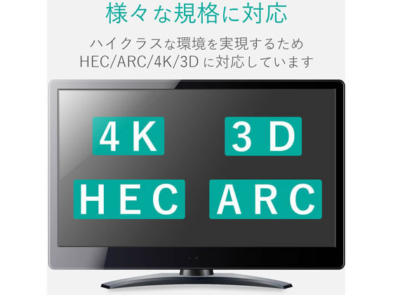 エレコム 長尺HDMIケーブル 4K2K対応 10m DH-HDLMN10BK 通販