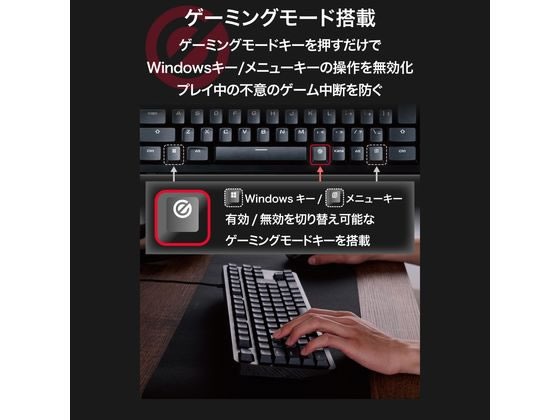 エレコム メカニカルゲーミングキーボード TK-GK20TBK 通販