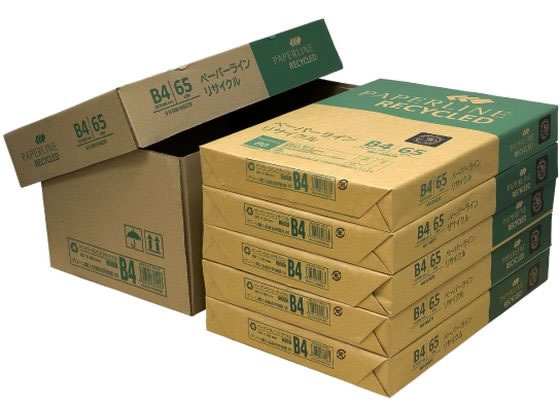 ペーパーライン リサイクルコピー用紙 B4 500枚×5冊 通販