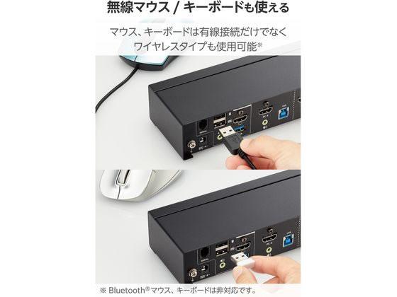エレコム KVM パソコン切替器 HDMI 4ポート KVM-NHUS4 通販