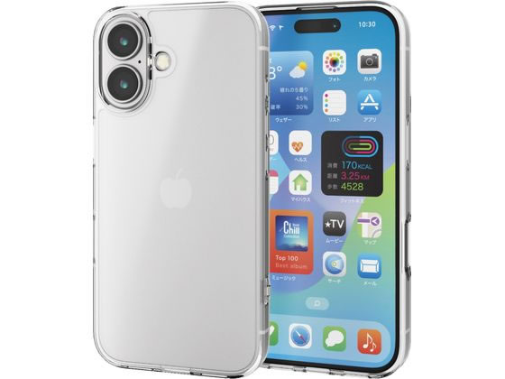 ●対応機種：ｉＰｈｏｎｅ １６●セット内容：ケース本体×１●材質：ケース本体：ＴＰＵ（熱可塑性ポリウレタン）、ポリカーボネート●カラー：クリア●ワイヤレス充電器対応：〇