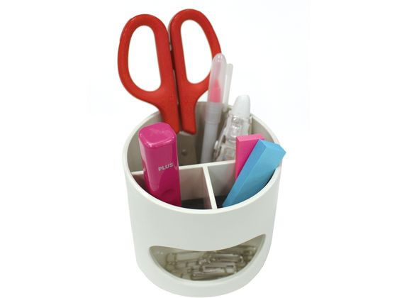プラス ペン立て ウィッティ・パーティ ペンスタンド ホワイト 30754