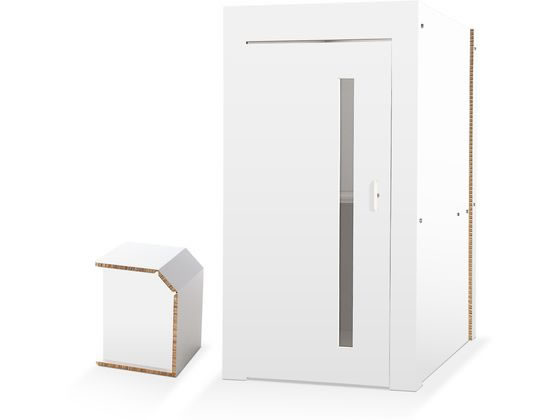 PAPER NEW STANDARD ワークブースボックス&チェア ホワイト 通販