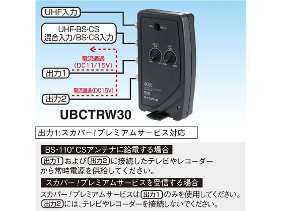 マスプロ 4K8K 卓上ブースター UBCTRW30-P 通販【フォレストウェイ】