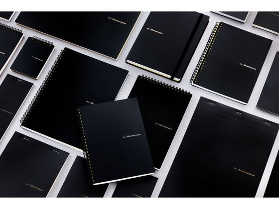 マルマン ノート リングノート 8mm横罫 ニーモシネ A5 ブラック 80枚