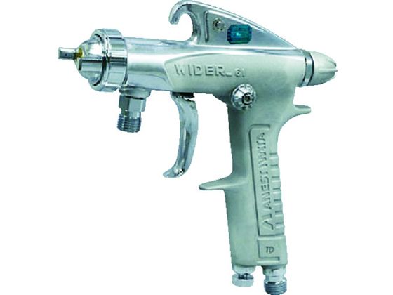 ●型番：W-61-2S●ノズル径（mm）：1．3 ●所要圧縮機（kW）：0．4 ●空気使用量（L／min）：85 ●パターン開き（mm）：135 ●霧化段階：汎用 ●カップ取付口：G1／4●吸上式 ●