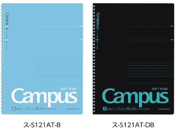 コクヨ キャンパス ソフトリングノート(ドット入罫線) A4 40枚 ブルー