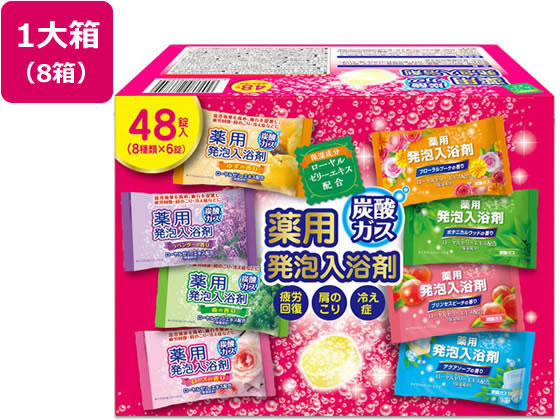 ●サイズ：１５６×２１３×１０３ｍｍ●重量：２１４０ｇ●入数：１箱（４８錠）●注文単位：１大箱（８箱）●成分(材質）：【イエローの湯、ゆずの香り】 有効成分…炭酸水素Na、乾燥硫酸Na、炭酸Na その