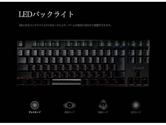I-CHAIN JAPAN 有線ゲーミングキーボード(テンキーレス) KL21C1