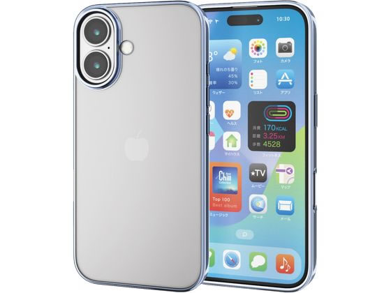 ●対応機種：ｉＰｈｏｎｅ １６●セット内容：ケース本体×１●材質：ケース本体：ＴＰＵ（熱可塑性ポリウレタン）●カラー：メタリックペールブルー●ワイヤレス充電器対応：〇