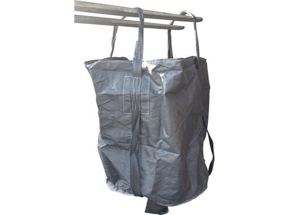 ●型番：W-63●縦（mm）：1050 ●横（mm）：1100 ●排出口：あり ●シボリロープ付：−●耐荷重：1t●基布・ベルト：ポリプロピレン（PP） ●投入口：ポリエチレン（PE）●吊り上げは片吊