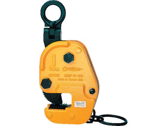 ●型番：GVC0.35E●基本使用荷重（t）：0．35 ●クランプ範囲（mm）：0〜16 ●寸法（mm）D：26 ●寸法（mm）H：191 ●寸法（mm）H2：42 ●寸法（mm）L：87●ロックハン