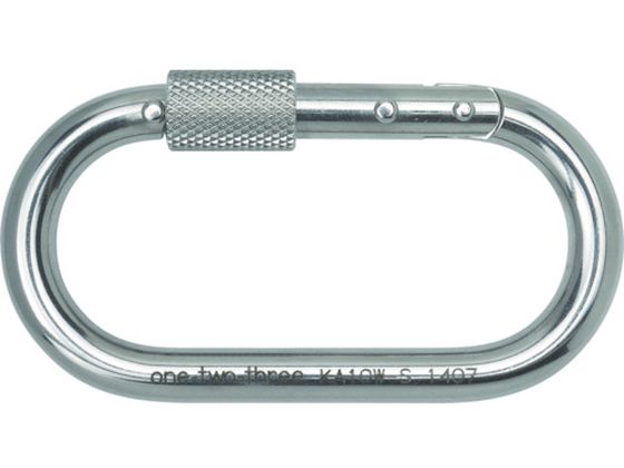 ●型番：KA10W-S●使用荷重（kN）：2．11 ●D（mm）：10 ●タイプ：ダブルストッパー ●安全環：環つき ●L（mm）：56 ●破断強度（kN）：25．5 ●W（mm）：109 ●S（mm