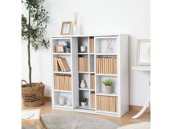 ダブルスライドラック WHW DS9090 ダブルスライドラック DS9090WH ホワイト 幅890×奥行290×高さ890mm