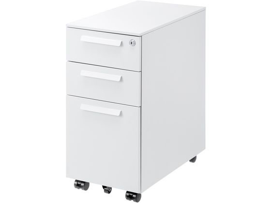 サンワサプライ キャビネット W300×D534×H600 ホワイト SNW-107W 通販