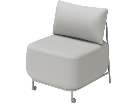 ●品番：ＮＡＮ−Ｌ１Ｃ−Ｅ２ＡＧ２Ｅ２１●カラー：ライトグレー●外寸法：幅６５０×奥行６８２×高さ７７０ｍｍ●座面寸法：幅６５０ｍｍ●座面高さ：４５０ｍｍ●質量：１６．１ｋｇ●材質：背・座／ポリウレタ