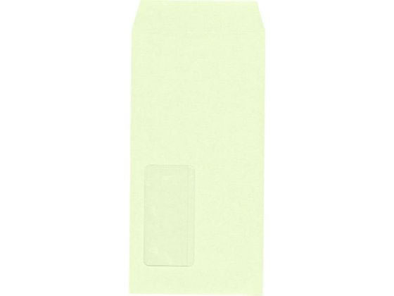 ●サイズ：長形３号窓明●〒枠なし●封筒サイズ：縦２３５×横１２０ｍｍ●用紙：カラークラフト●紙厚：８５ｇ／ｍ２●箱入数：１０００枚●注文単位：１箱●窓素材：セロハン（ＯＰＳフィルムエコループ）●口糊：
