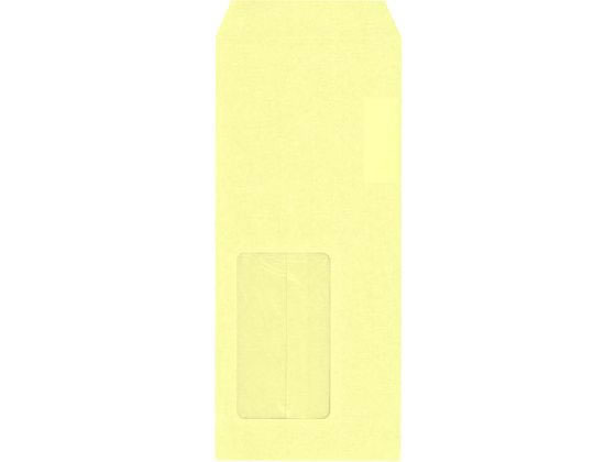 ●サイズ：長形４号●〒枠なし●封筒サイズ：縦２０５×横９０ｍｍ●用紙：カラークラフト●紙厚：７０ｇ／ｍ２●箱入数：１０００枚●注文単位：１箱●窓素材：セロハン（ＯＰＳフィルムエコループ）●口糊：なし●