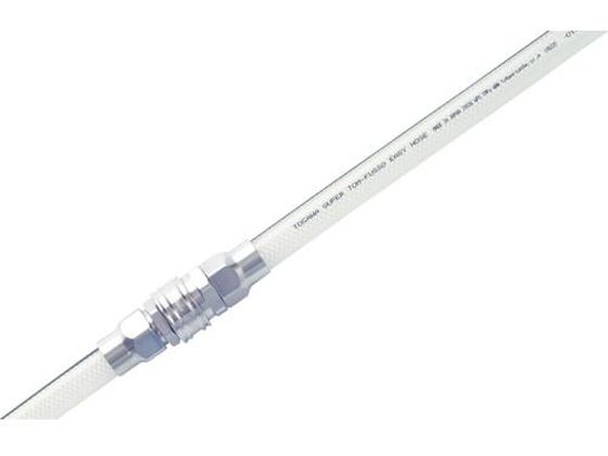 ●型番：TP-25●長さ（m）：20 ●内径（mm）：25．4 ●外径（mm）：33 ●使用圧力（MPa）：0．4 ●許容曲げ半径（mm以上）：100 ●使用温度範囲（℃）：−5〜60●色：青透明 ●