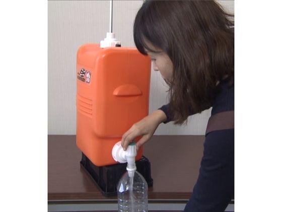 予備フィルター2個付き/ポリタンク型非常用浄水器MJMI-02/ミヤサカ工業 非常用ポリタンク型浄水器コッくん飲めるゾウ ミニ ミヤサカ工業