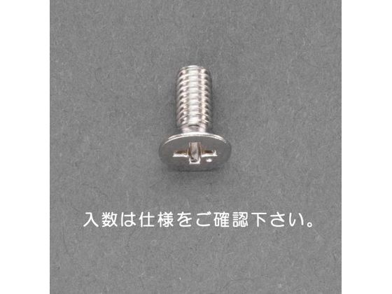 ●材質：真鍮（ニッケルメッキ）●頭形状：（＋）皿頭●全ねじ●サイズ：Ｍ４×６●ピッチ：０．７●入数：４５個●並目ねじ