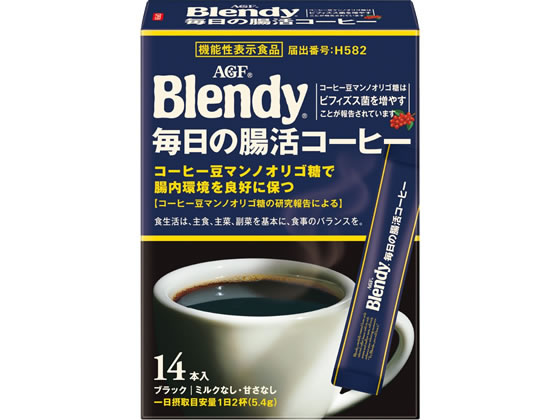 AGF ブレンディ スティック ブラック 毎日の腸活コーヒー 14本 通販