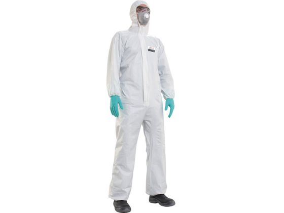 ●型番：4500101-XXL●色：白 ●サイズ：XXL ●適応身長（cm）：188〜194 ●適応胸囲（cm）：116〜124●使い捨てタイプ ●JIST8115規格タイプ5〜6適合品（微粒子・ミス