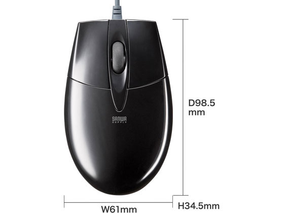 まとめ得  サンワサプライ 有線ブルーLEDマウス(USB-PS/2変換アダプタ付き) MA-BL3UPBKNX5 x [2個] /l サンワサプライ 有線ブルーLEDマウス USB-PS 2変換アダプタ付ブラック