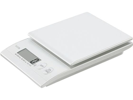 ●外寸１：１８６×１２２×Ｈ３１ｍｍ●外寸２：計量皿１３０×１２０ｍｍ●重量：２８７ｇ●ひょう量：２ｋｇ●電源：電池●単３乾電池２本付●最小表示：１ｇ