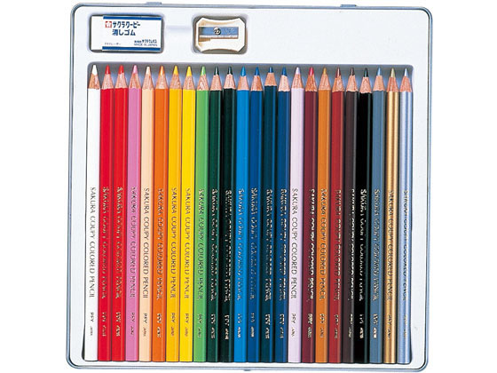 サクラクレパス クーピー色鉛筆 24色(スタンダード) PFY24 通販