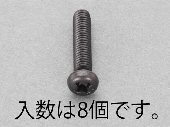 ●材質：ステンレス（ＳＳブラック仕上げ）●並目ねじ●全ねじ●（＋）ナベ頭●サイズ：Ｍ６×１２●ピッチ：１●入数：８