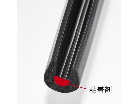 【新着商品】TRUSCO(トラスコ) 粘着剤付き 自在ブッシュ 30m巻 5.4 TRUSCO 粘着剤付き 自在ブッシュ 30m巻 3.3×4.1 スリットあり 黒 NJB