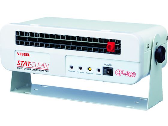 ●型番：CF-300●電源（V）：DC24リップル（p−p）±10％以下 ●イオンバランス：±10V以内 ●最大風量（［［M3］］／min）：2．5 ●オゾン発生量：0．05ppm以下 ●幅（mm）：