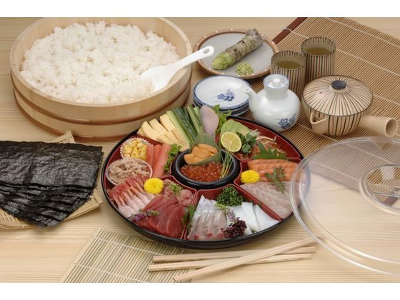 お値下げしました　懐石　蓋付き盛皿 イノマタ化学 手巻き御膳 オードブル皿 しゃもじ付き 通販【フォレスト