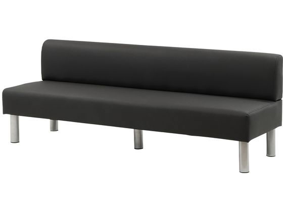 Netforce ロビーチェア 長椅子 3人掛け 幅1800mm ブラック 通販