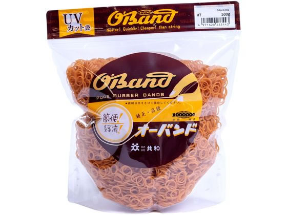 ●番手：＃７●色：アメ色●容量：５００ｇ●折径（内径）：１７．５ｍｍ（１１ｍｍ）●材質：天然ゴム●推奨結束範囲：５０〜１６０ｍｍ●切幅：１．１ｍｍ●厚み：１．１ｍｍ●入数：約１１６００本●注文単位：１