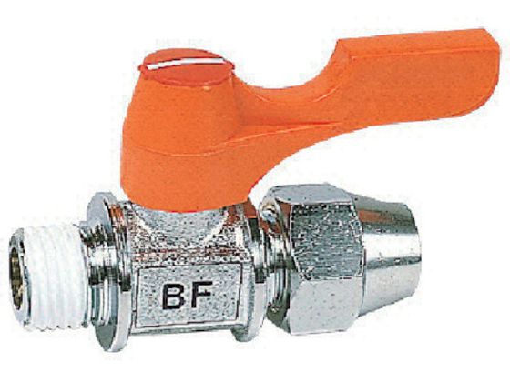 ●型番：BF-1208●接続口径D：R1／4 ●高さ（mm）：29 ●適合銅管外径（mm）：8．00 ●使用温度範囲（℃）：−10〜80℃（凍結箇所は除く） ●使用流体：水、空気、油（材質に悪影響のな