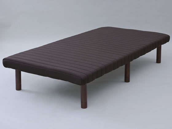 ●色：ダークブラウン●サイズ：シングル／約幅９７×奥行１９５×高さ３１．５・３７．５ｃｍ●マット厚さ：約９．５ｃｍ●重さ：約１７．５ｋｇ●耐荷重量：約２００ｋｇ（静止耐荷重）●素材：脚部／天然木（パイ
