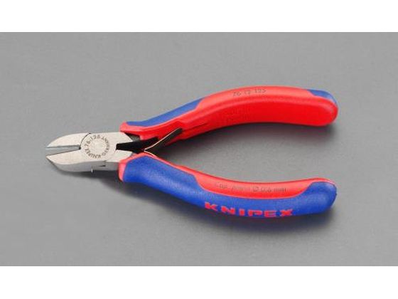 ●メーカー：ＫＮＩＰＥＸ（クニペックス）●型番：７６１２１２５●オーバル●材質：バナジウム鋼●仕上げ：磨き●バネ付●刃硬度：ＨＲＣ６３●刃形状：斜刃●ハンドル：コンフォート●全長：１２５ｍｍ●切断能力